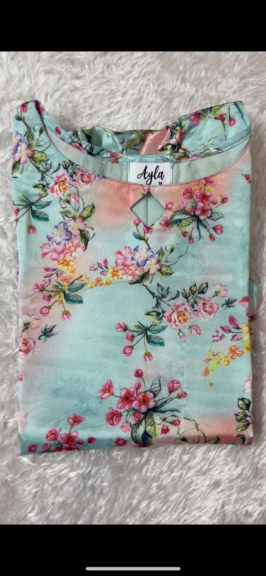 Shimmer Floral Kurti