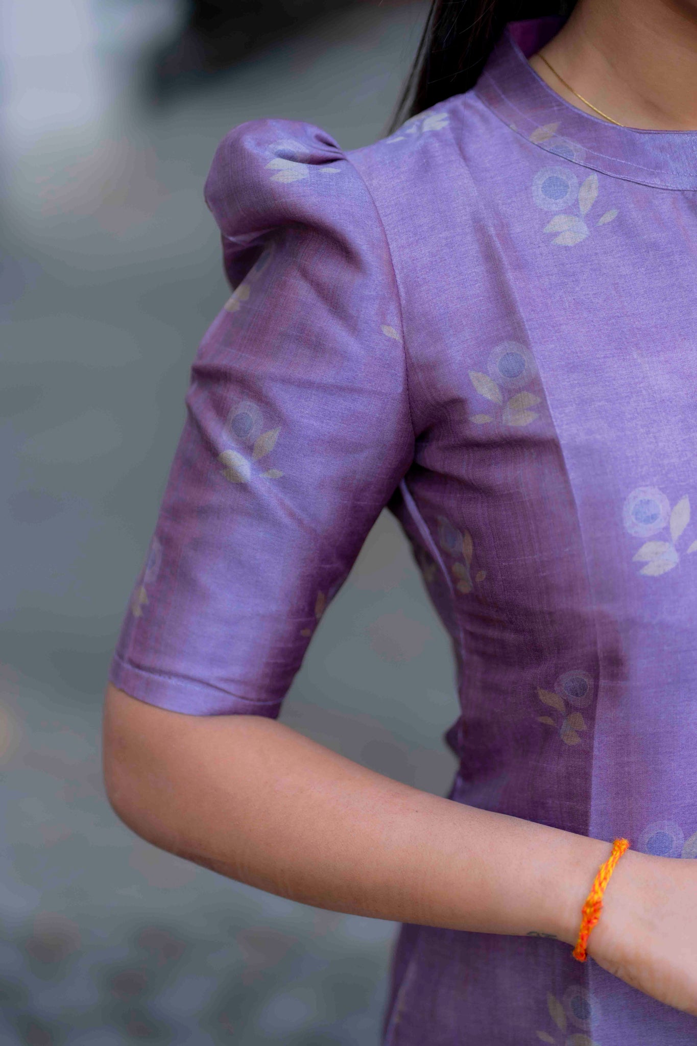 AA199 Lavender Floral Digital Print 3 Pc Set