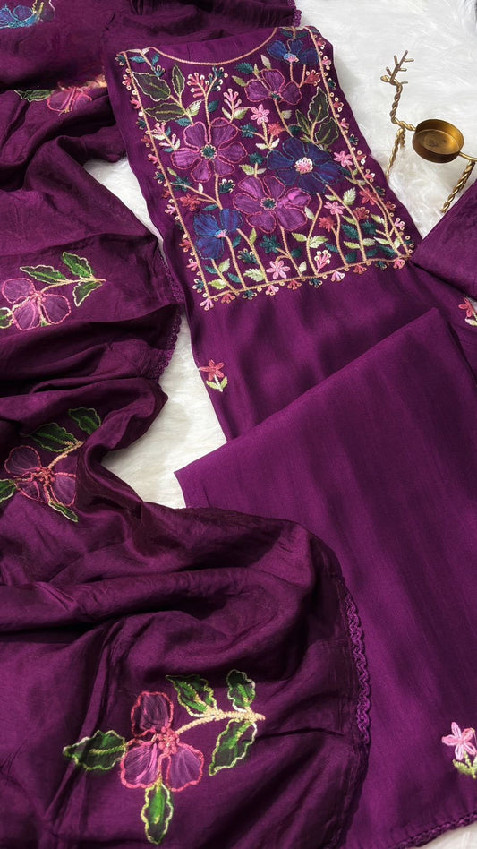 Modal Silk Salwar 3 pc set