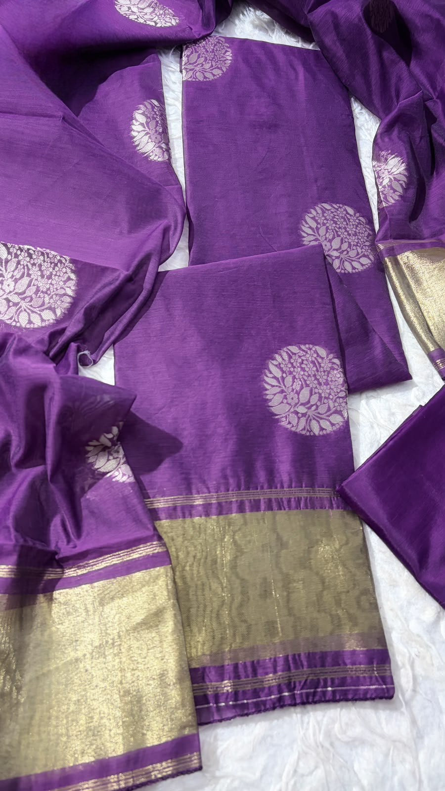 Silk cotton Salwar Material