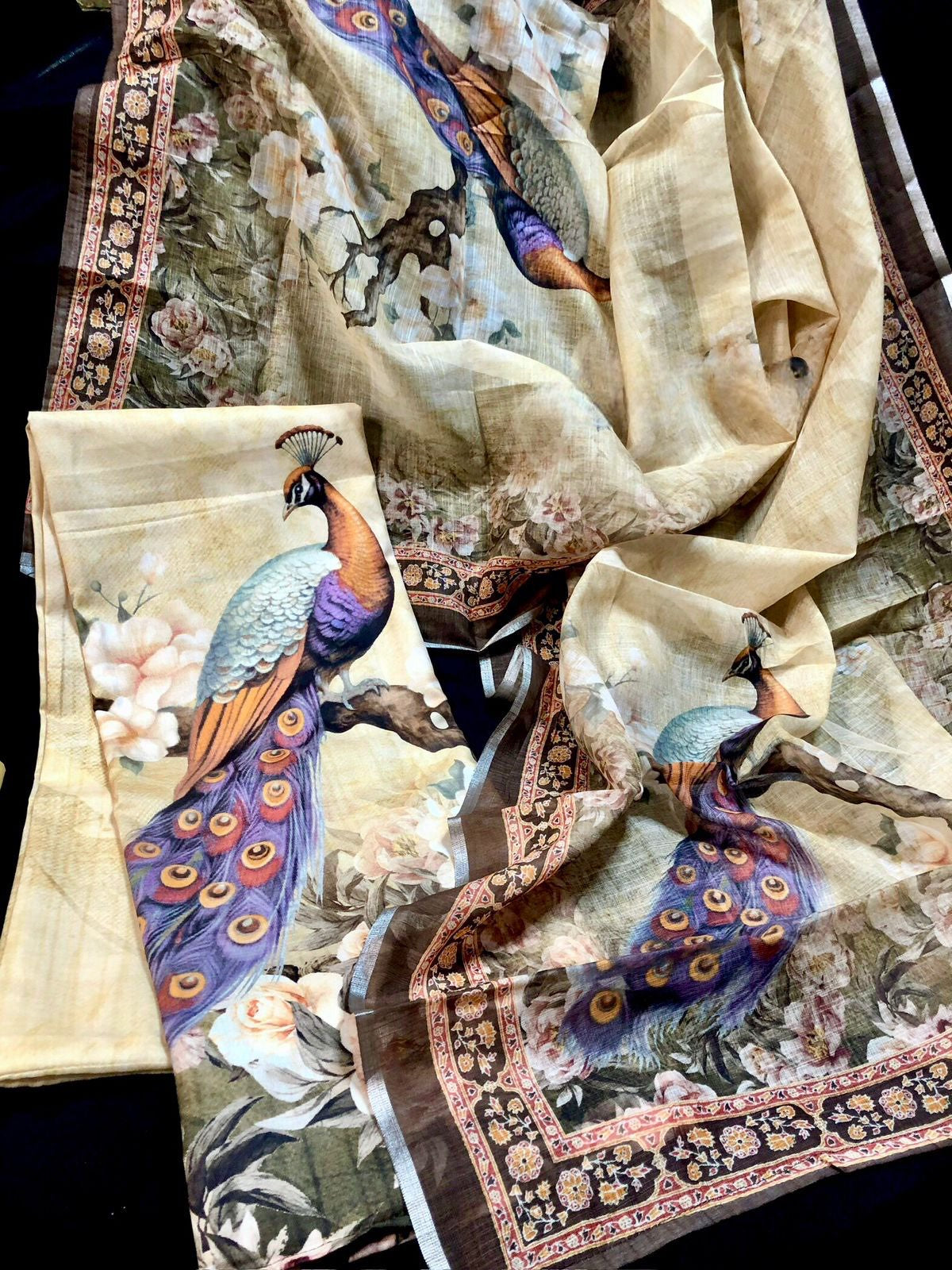 Pure Linen Mul Cotton Salwar Materials