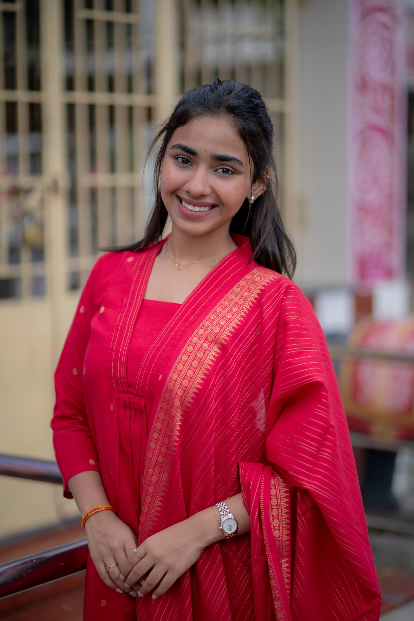 AA184 Raspberry Cotton 3 Pc set
