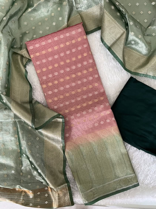 Banarasi Tissue Silk Salwar Material