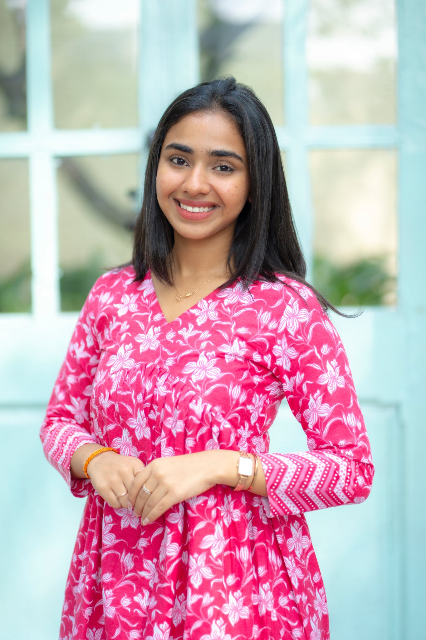 AA143 Pink Floral Co-Ord Set