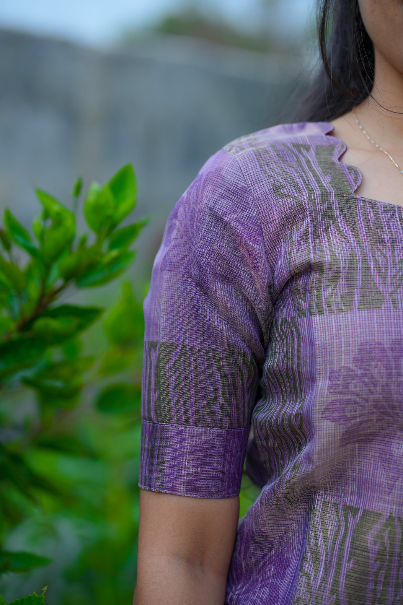 AA121 Tissue Handloom Kota Silk 3 PC set