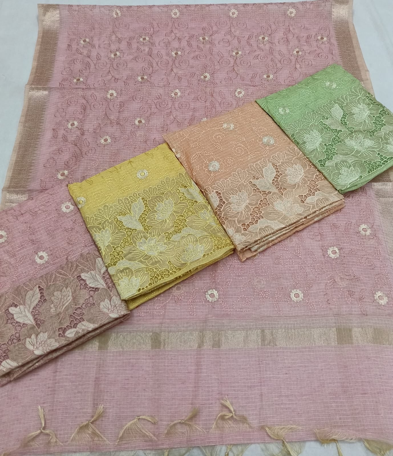Kota Salwar Material with Cut work