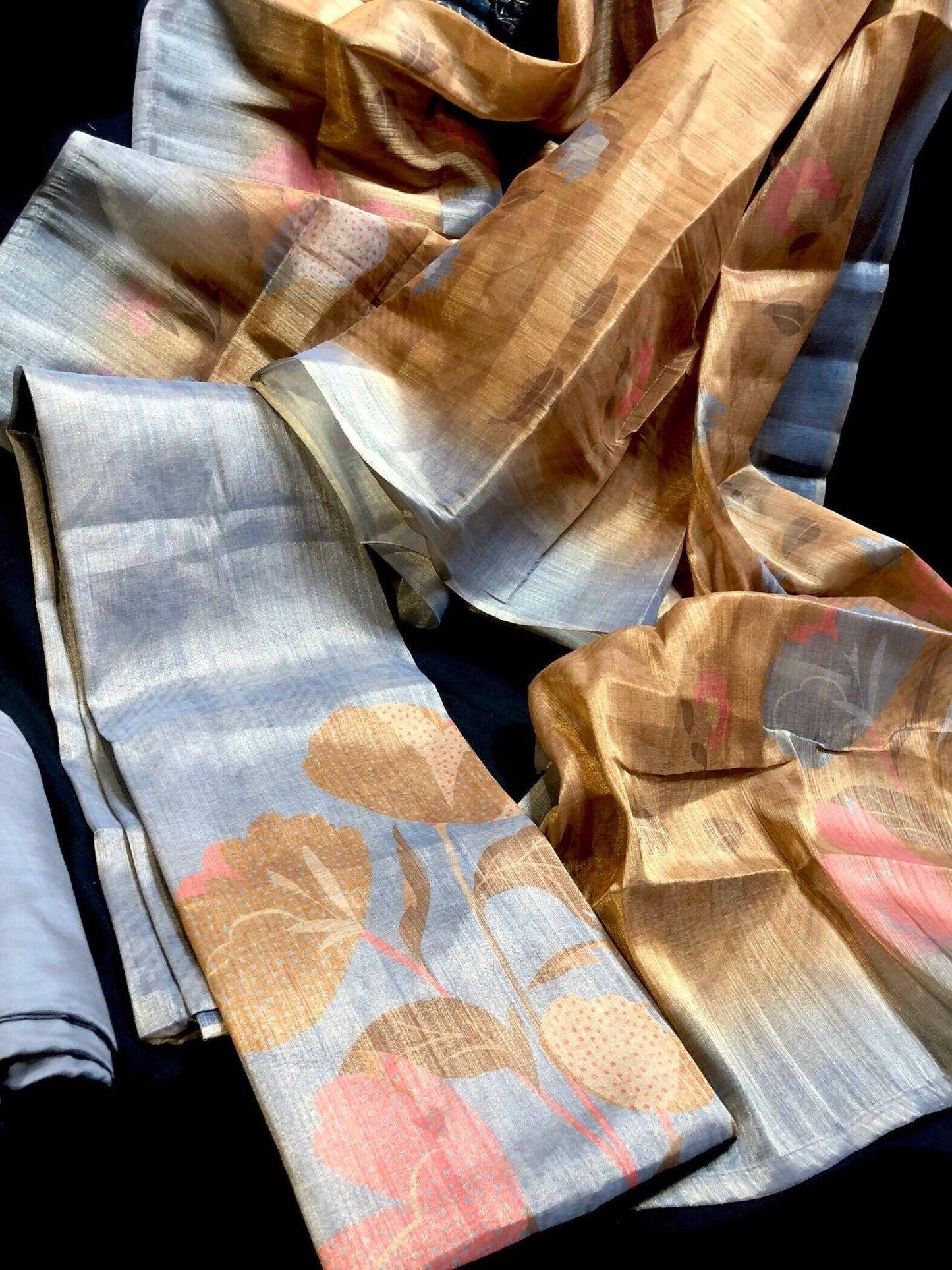 Tissue Silk Salwar Material (3 Pc Set)