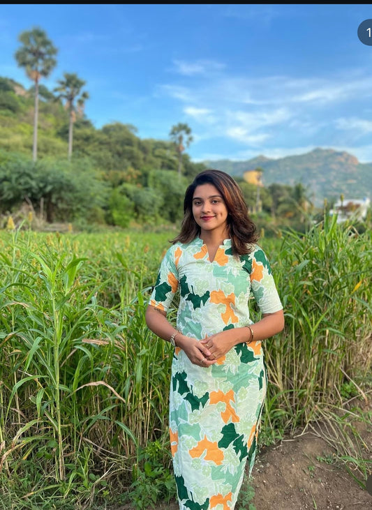 Green Hakoba Kurti