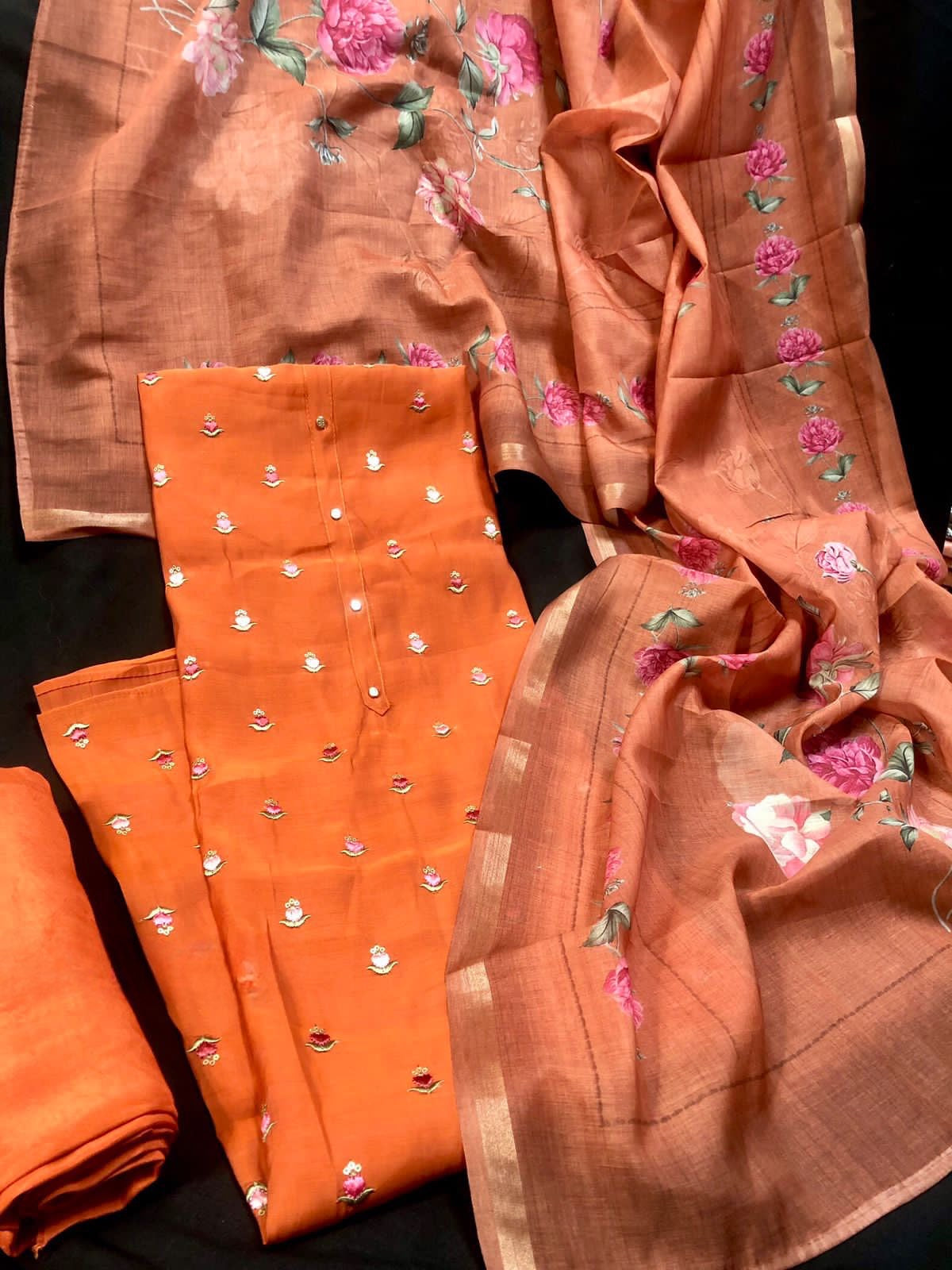 Muslin Silk (3 Pc Set)