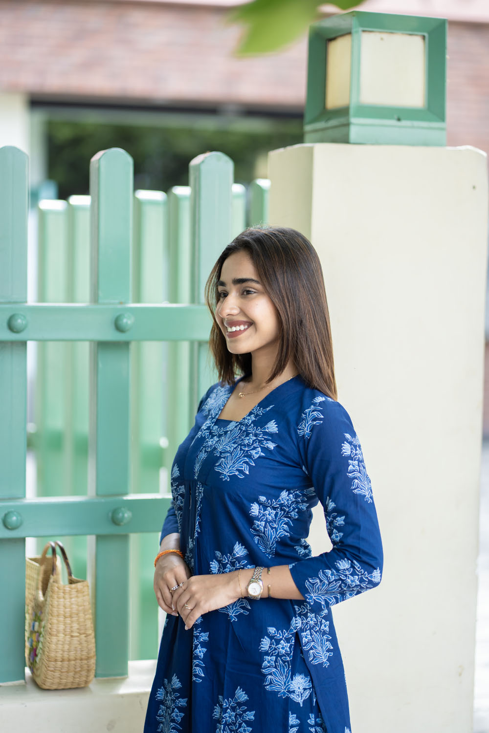 AA250 Blue Floral Cotton CoOrd Set