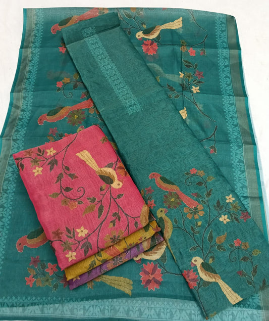 Jamdani Silk Salwar Material