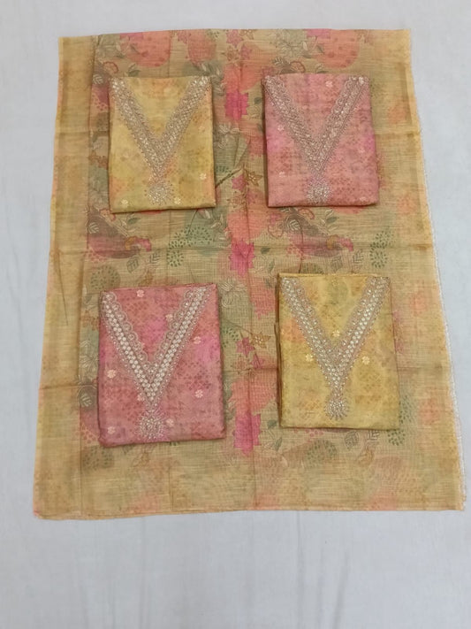 Chanderi Silk Salwar Material