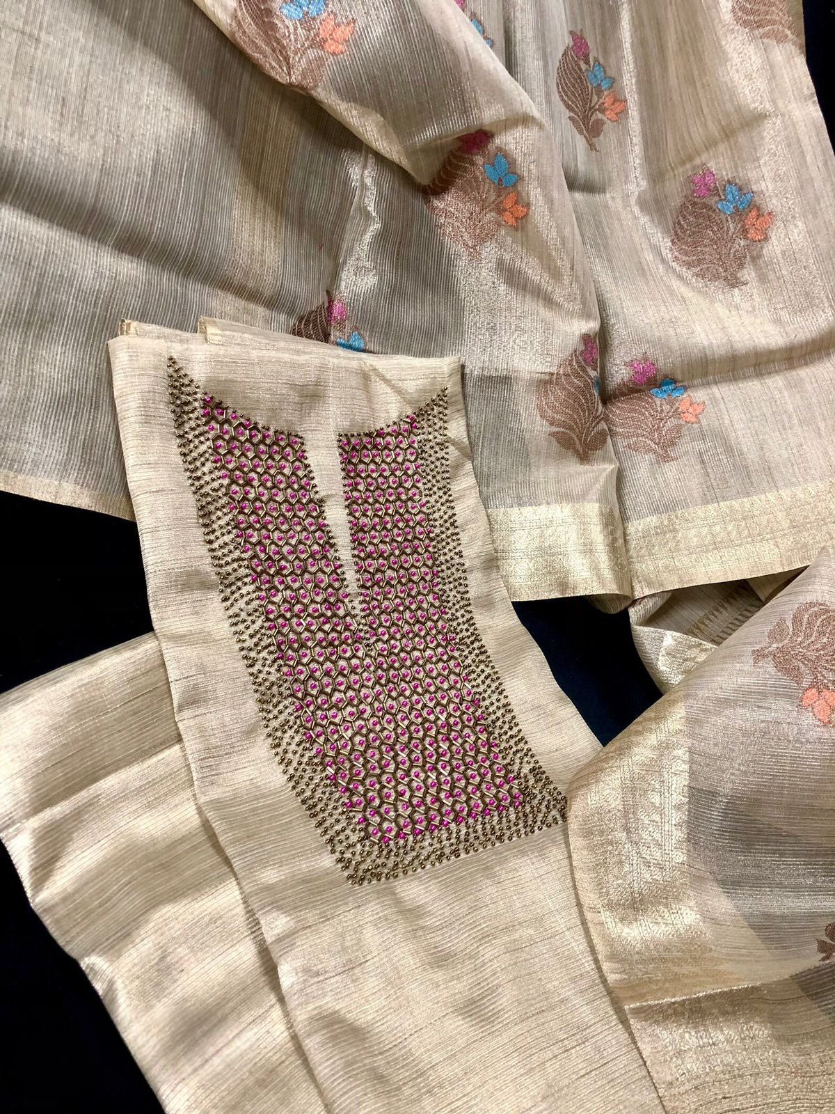 Tissue Silk Salwar 3 Pc Set