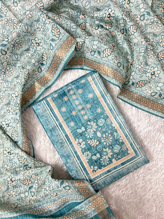 Semi Tussar Salwar Material